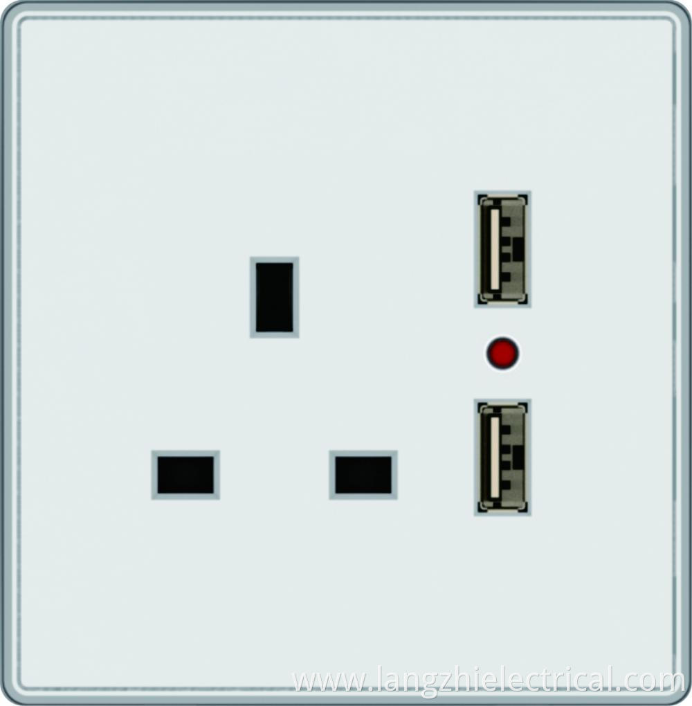 13a Socket With 2 Gang Usb